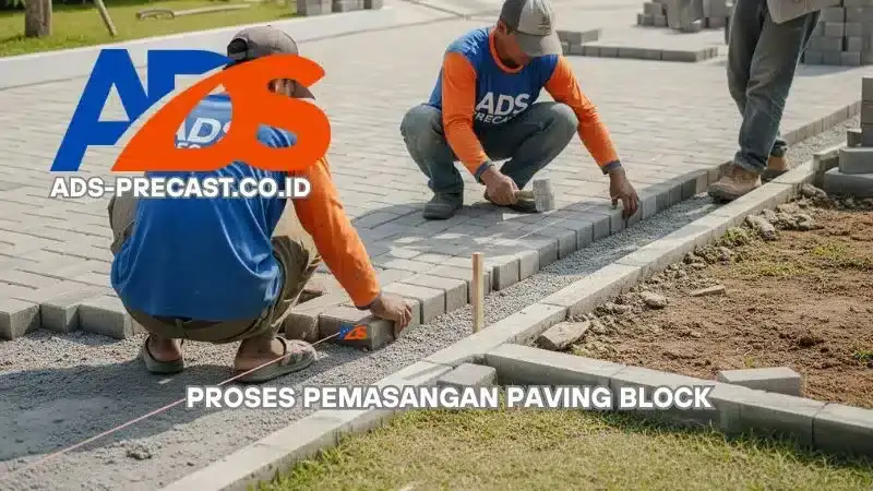 Proses Pemasangan Paving Block untuk menjawab kenapa paving block bergelombang ini adalah solusinya