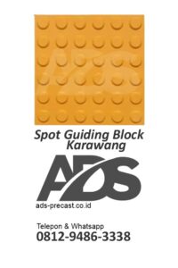 Ubin Difabel Titik salah satu tipe Guiding Block Karawang dari ADS Precast