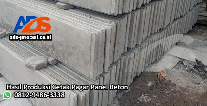 Proses Pembuatan Pagar Panel Beton hasilnya menjadi daun panel precast