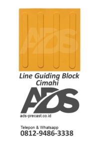 Tegel Disabilitas Ubin Difabel Line atau tipe Garis salah satu tipe Guiding Block Cimahi dari ADS Precast