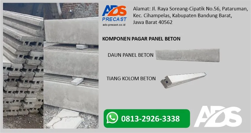 Berapa Berat Pagar Panel Beton Berdasarkan Komponen Pagar Precast