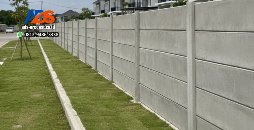 Hasil Pemasangan Pagar Panel Beton Karawang Oleh ADS Precast